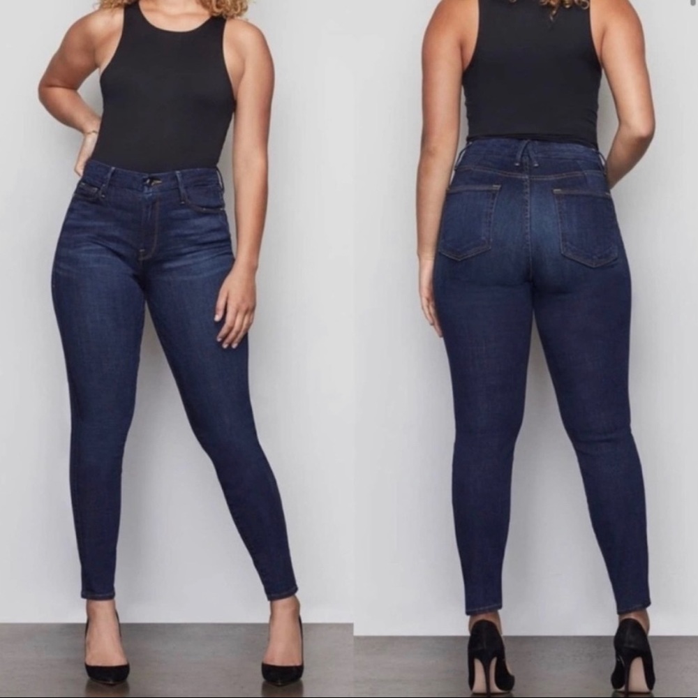 GOOD AMERICAN Good Legs Skinny Jeans, Stretch Size 18